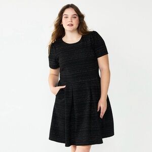 Draper James Short Sleeve Shine Dress Size 3X